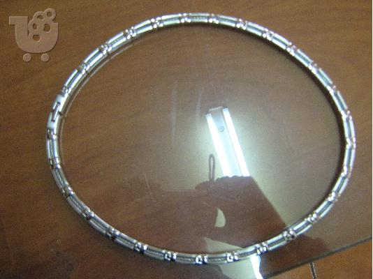 PoulaTo: ανδρικη αλυσιδα λαιμου ατσαλι stainless steel τυπου χειροπεδας